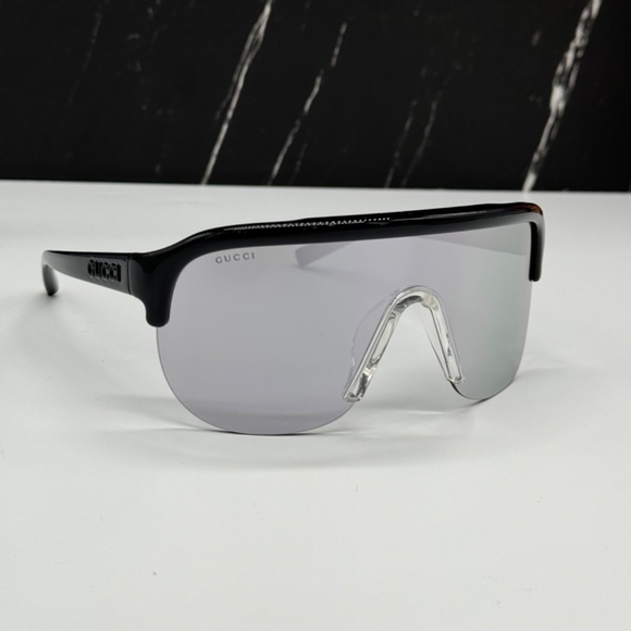 NEW GUCCI MASK SUNGLASSES, AUTHENTIC UNISEX GUCCI SHIELD EYEWEAR - Picture 9 of 13